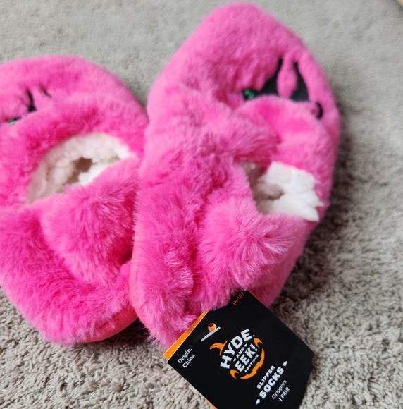 Halloween Treat Bag & Pink Halloween Cat Slippers M/L (8/10) - Picture 15 of 16